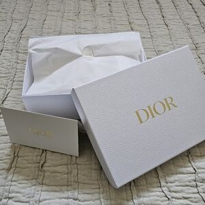 Dior White Gift Box with Gold Logo